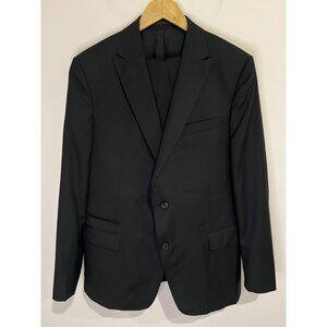 Recent Z ZEGNA Turati Slim Fit Solid Black Suit size US 44 Regular